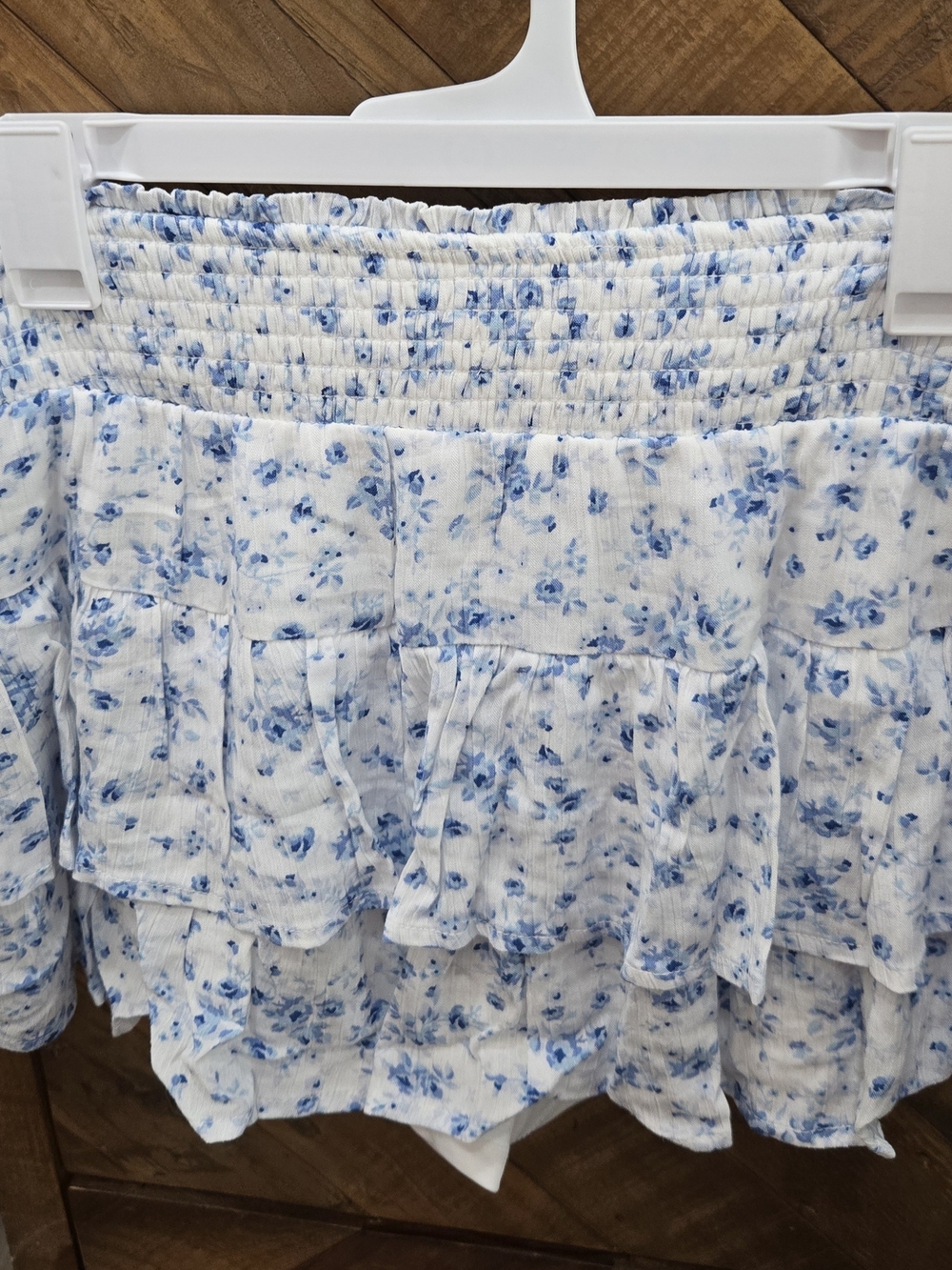 Aeropostale White Skort with Light Blue Floral Print XL - Picture 5 of 6